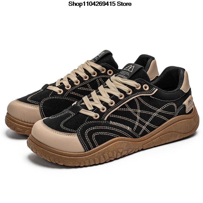 Wide Toe Box Running Sneakers - Tênis casuais masculinos, com biqueira larga,