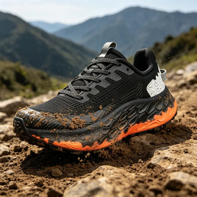 Anti Slip Trail Running Sneakers - Tênis de corrida respiráveis e antiderrapantes,